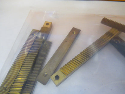 LOT WILD HEERBRUGG M20 BRASS LINEAR GEAR TEETH MICROSCOPE PART AS PIC &W3-B-73