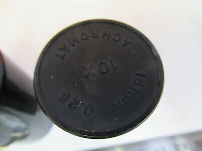 LOT BAUSCH LOMB EMPTY PLASTIC OBJECTIVE CANISTER MICROSCOPE PART AS PIC W3-B-28