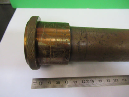 Antique Brass Tubus + Lens Unknown Collimator Scope Part