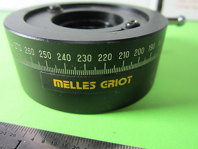 Optical Melles Griot Polarizer Rotary Fixture + Lens Laser Optics