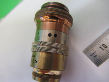 ANTIQUE BRASS OBJECTIVE CARL ZEISS 1903 RARE IRIS OPTICS MICROSCOPE PART F3-B-19