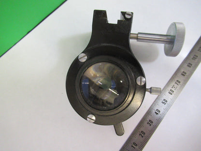 BAUSCH LOMB  CONDENSER + IRIS ANTIQUE MICROSCOPE PART OPTICS AS PICTURED F3-B-58