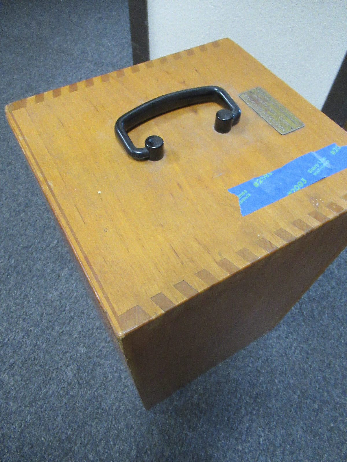 Empty Wood Cabinet for Antique Carl Zeiss AG Germany Microscope Part