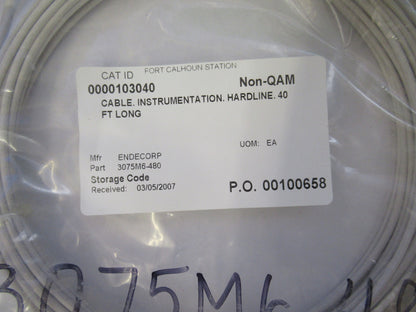 Meggitt Endevco Hardline Cable 3075M6-480 for Accelerometer