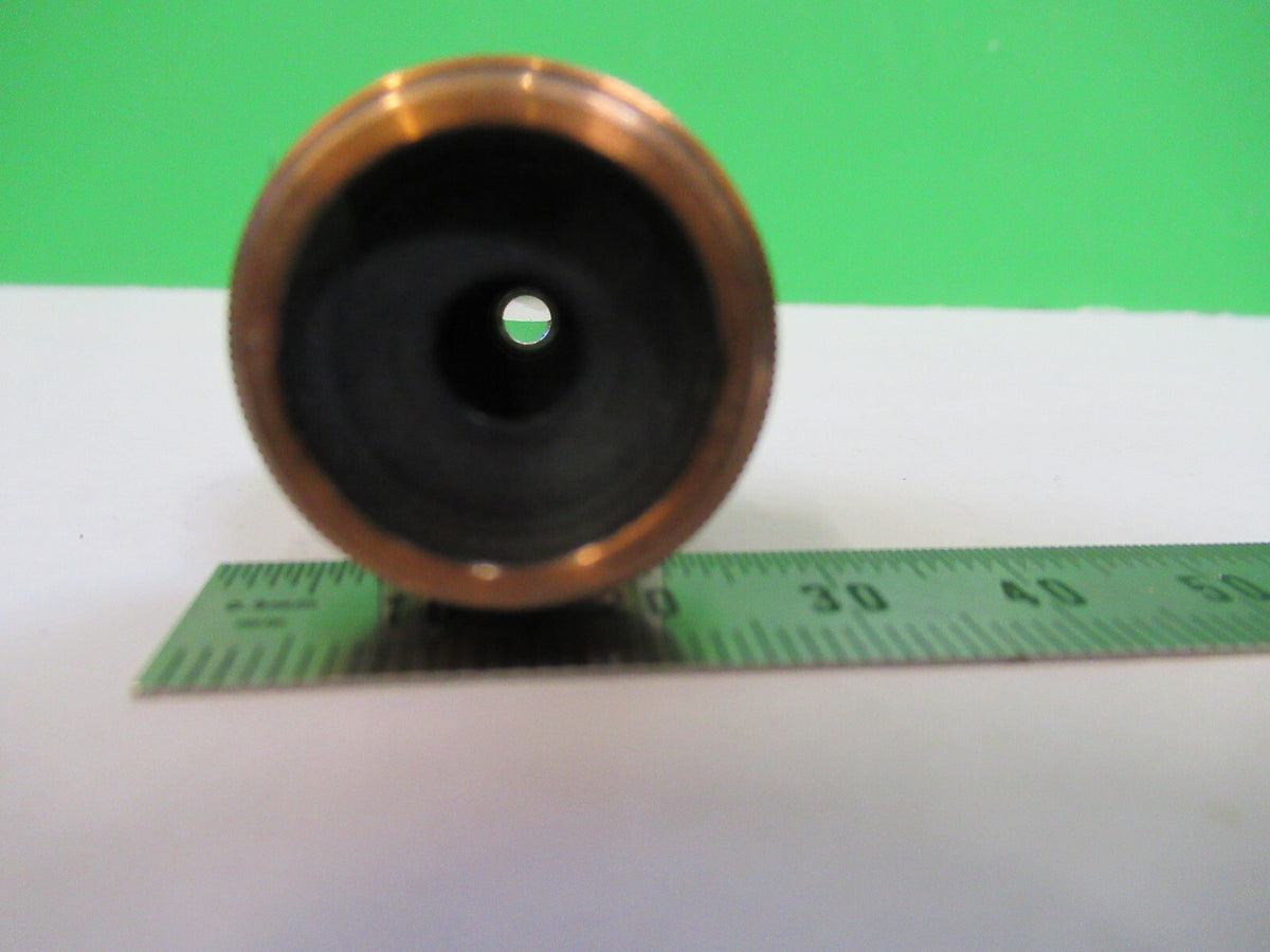 ANTIQUE BRASS ERNST LEITZ 100X OBJECTIVE MICROSCOPE PART AS PICTURED F4-B-09
