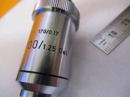 LEITZ WETZLAR 100X /170 OBJECTIVE LENS OPTIC MICROSCOPE PART AS PICTURED Y3-A-87