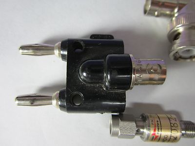Connector BANANA BNC Elbow and Attenuator RF Microwave or Dmm Tester