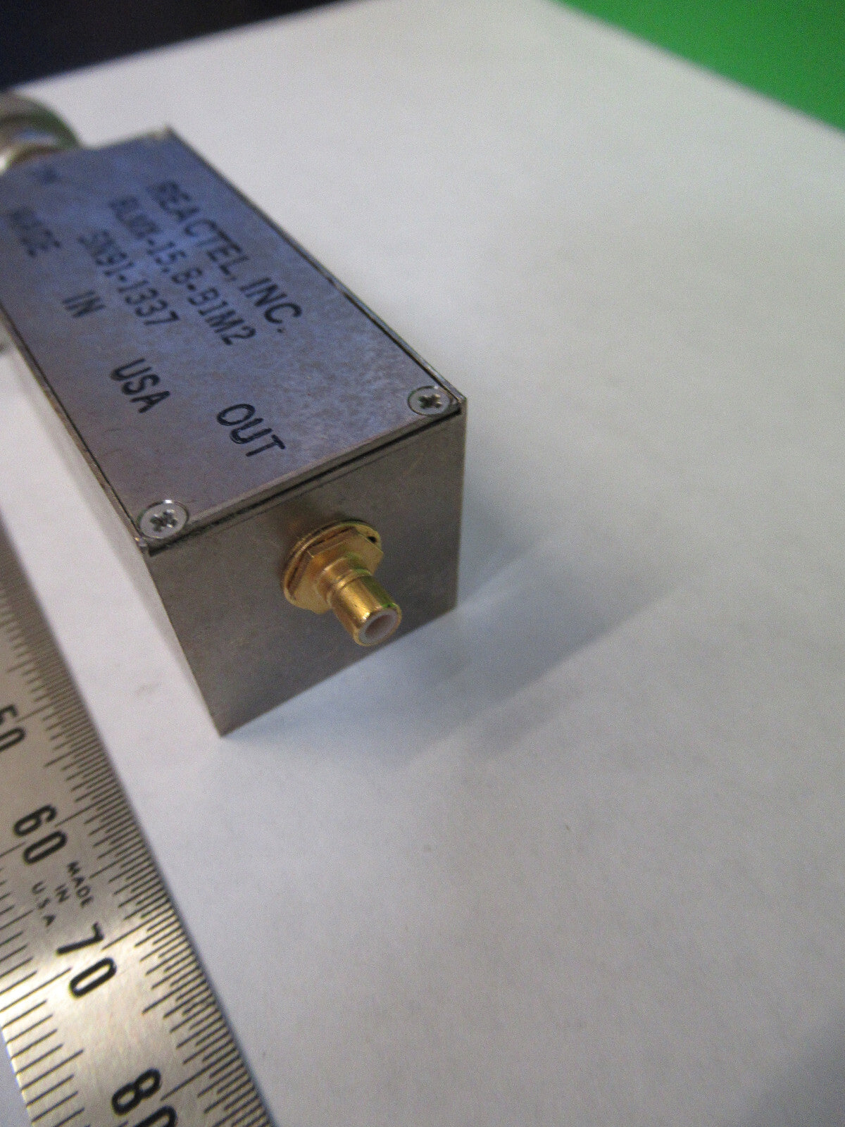 REACTEL RF MICROWAVE FILTER  8LMX-15.8-M1M2 FREQUENCY CONTRO AS PICTURED S1-B-01