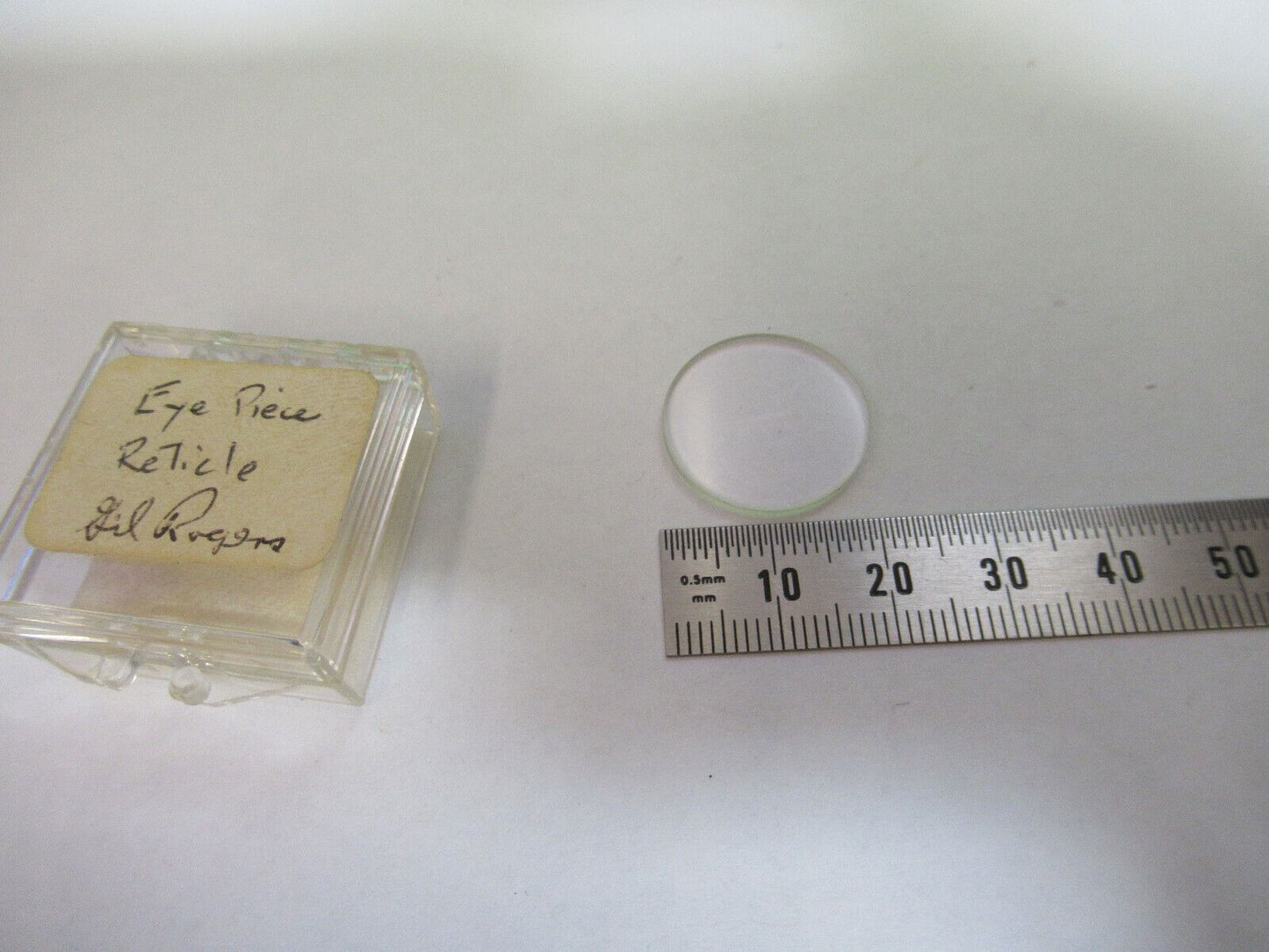 REICHERT AUSTRIA RETICLE LENS MICROSCOPE PART AS PICTURED W9-B-39