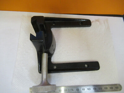 BAUSCH LOMB BRASS STAGE HOLDER  MICROSCOPE PART OPTICS AS PICTURED &F9-A-59