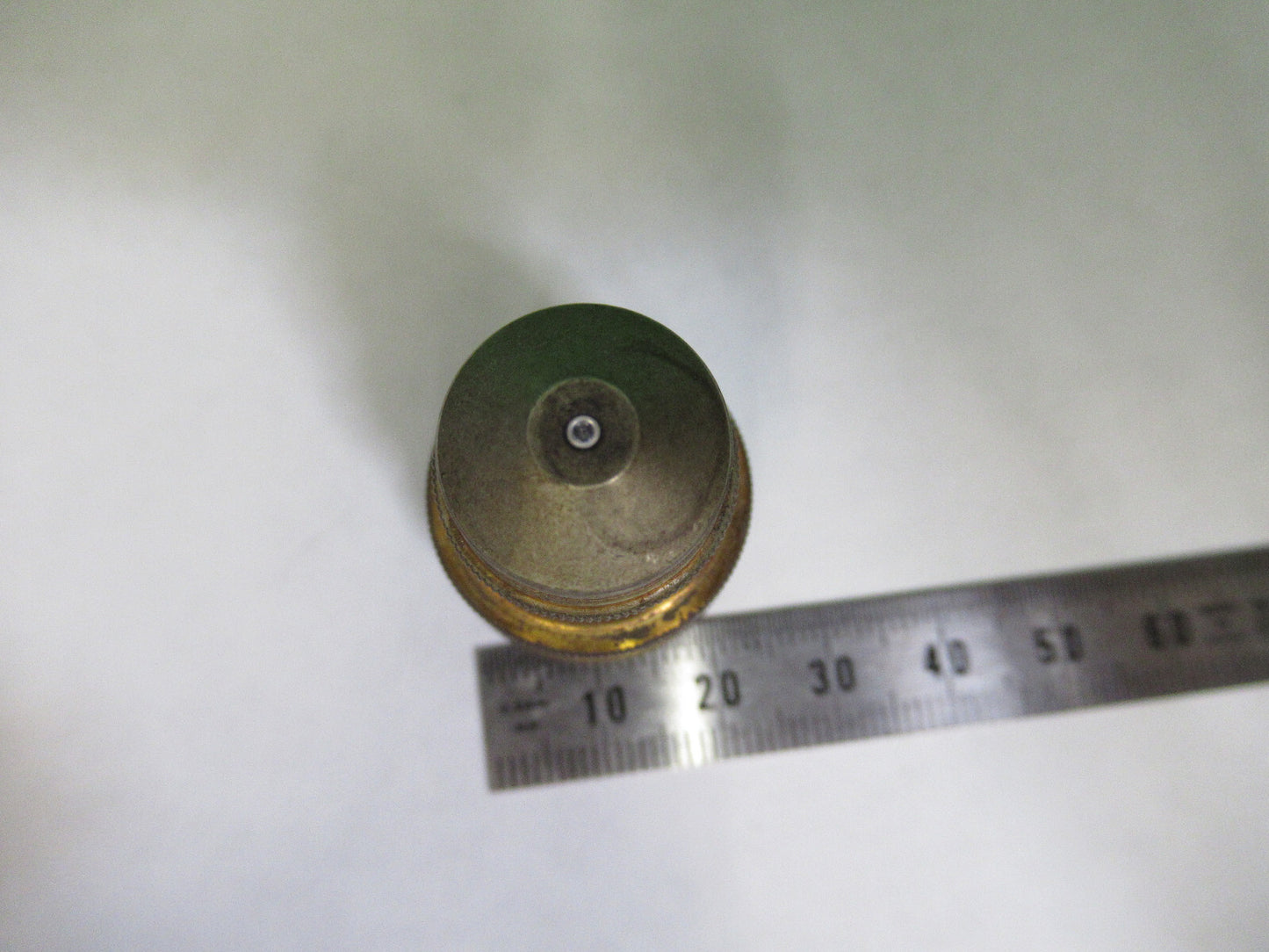 ANTIQUE BRASS 1.9mm OBJECTIVE BAUSCH LOMB MICROSCOPE PART AS PICTURED X6-A-51