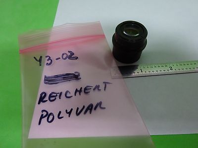 MIKROSKOPTEIL REICHERT LEICA POLYVAR-LINSE MESSING-MONTIERTE OPTIK WIE BESEHEN #Y3-02
