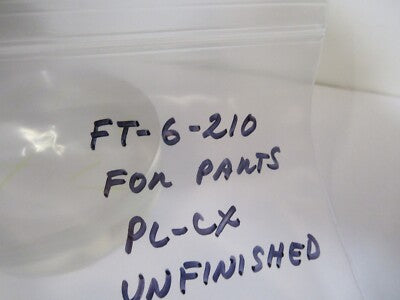 Optical Large Lens PlanO Convex unfinished Optic