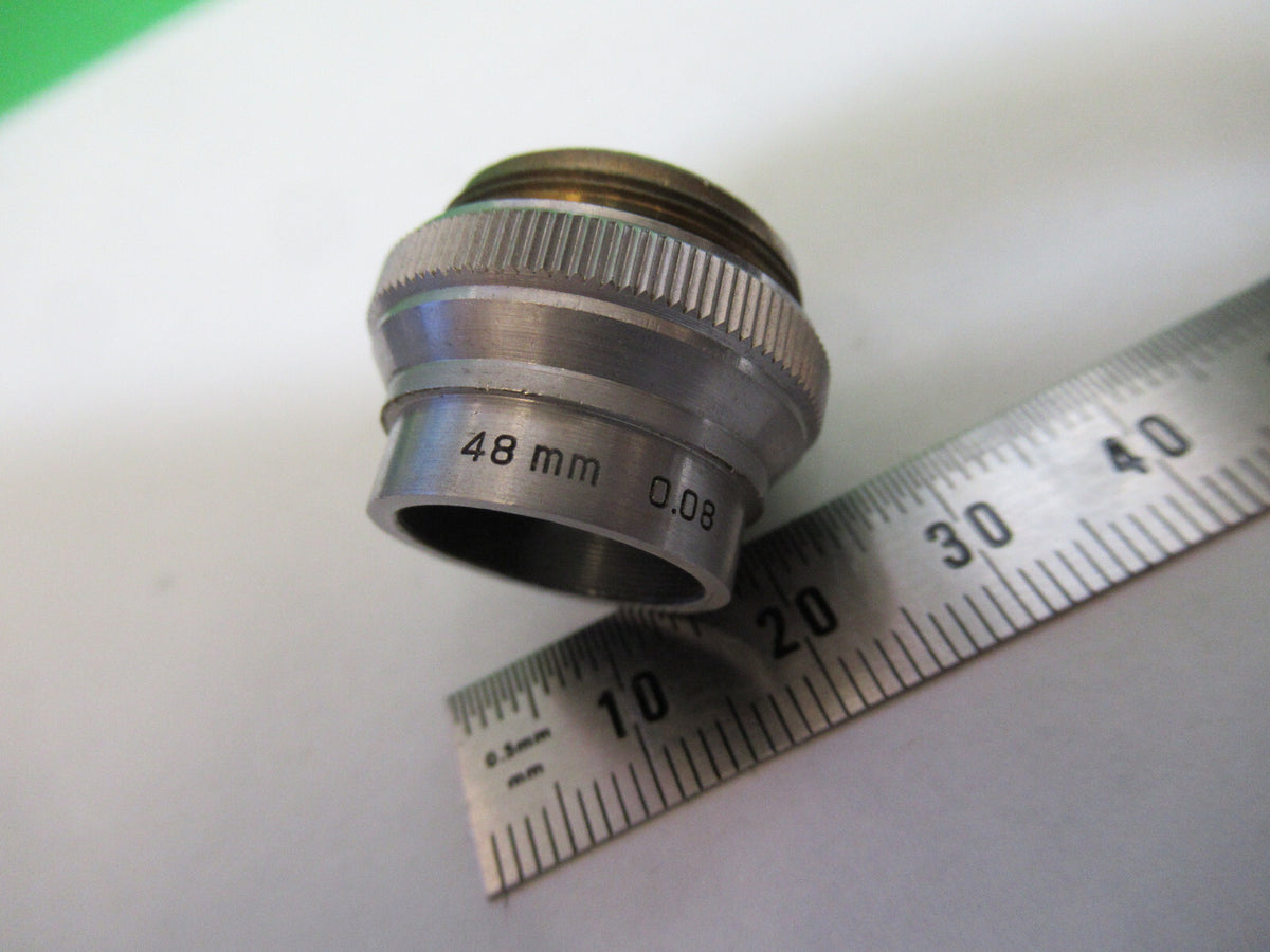 BAUSCH LOMB OBJECTIVE 48mm LENS OPTICS MICROSCOPE PART AS PICTURED Q7-A-36