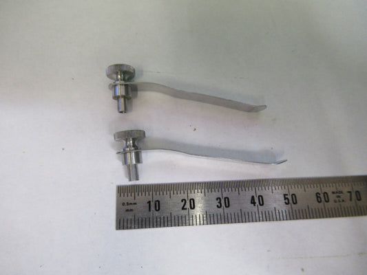 Carl Zeiss AG Germany Pair Clips Microscope Part