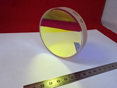 OPTICAL FLAT ZERODUR DICHROIC MIRROR 1/10 WAVE LASER OPTICS AS PICTURED &6-A-24