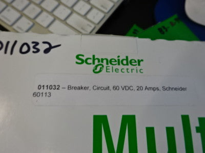 SCHNEIDER ELECTRIC MULTI 9 C60 25A CIRCUIT BREAKER 60165 FRANCE AS IS #83-R-98
