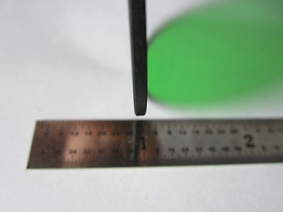 MICROSCOPE PART OPTICAL GREEN FILTER OPTICS AS IS BIN#34-43