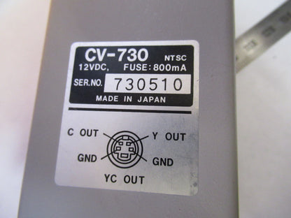 INDUSTRIAL LABPRO CCD CV-730 MICROSCOPE CAMERA OPTICS AS PICTURED 72-C-16