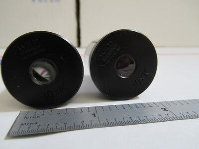 Wild Swiss Pair 10xK Eyepiece Ocular Microscope Part Optics AS Pic
