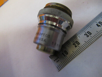 VINTAGE BAUSCH LOMB 3.2X OBJECTIVE OPTICS MICROSCOPE PART AS PICTURED &W3-B-36