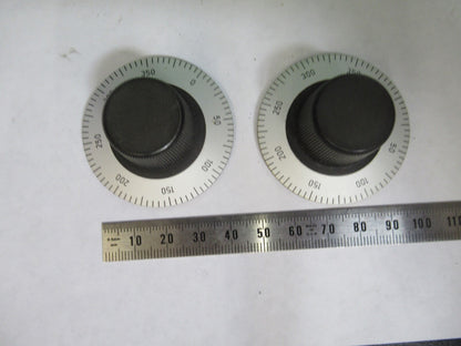 ZEISS GERMANY PAIR KNOBS STANDARD MICROSCOPE PART AS PICTURED G7-A-40