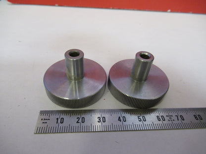 BAUSCH LOMB PAIR KNOBS ANTIQUE MICROSCOPE PART AS PICTURED #X3-B-85