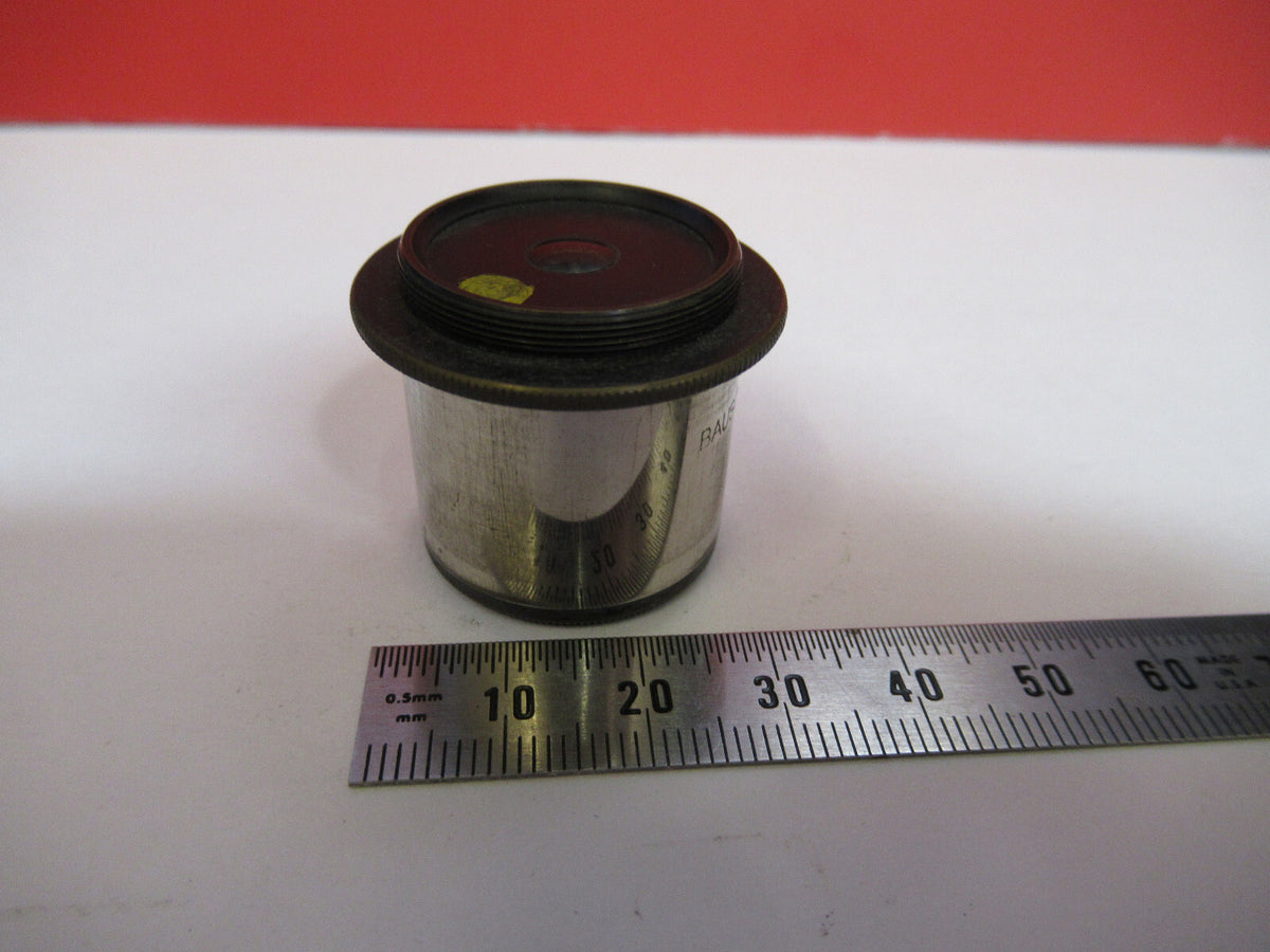 ANTIQUE BAUSCH LOMB 10X 1890's EYEPIECE RARE MICROSCOPE PART AS PICTURED Q2-62