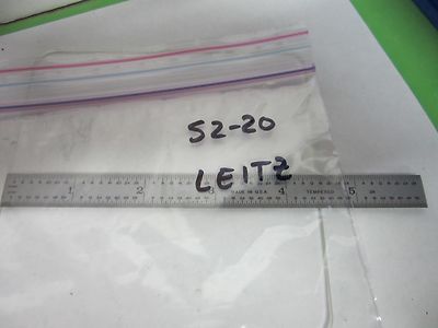 MICROSCOPE PART GLASS STAGE SPECIMEN LEITZ GERMANY TABLE OPTICS BIN#S2-20