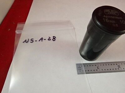EMPTY ANTIQUE MICROSCOPE OBJECTIVE CONTAINER CARL ZEISS APOCHROMAT AS IS N5-A-28