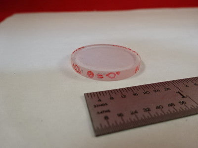 OPTICAL COATED LENS PLANO CONVEX 1.053 nm 128 mm LASER OPTICS AS IS B#N6-B-24