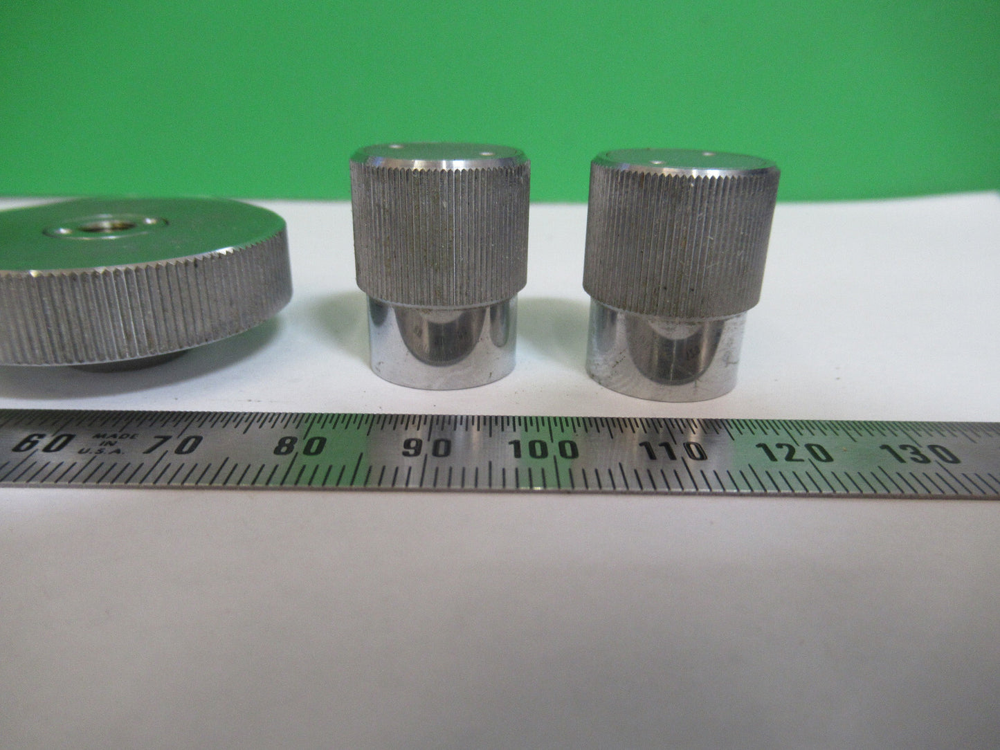 OLYMPUS JAPAN SET OF KNOBS  MICROSCOPE PART AS PICTURED Z9-A-217