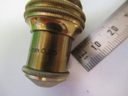 ANTIQUE BRASS BAUSCH LOMB LENS 10X OBJECTIVE MICROSCOPE PART AS PICTURED V1-A-11