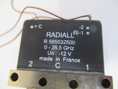 RADIALL FRANCE R565532500 COAXIAL SWITCH 26 GHz MICROWAVE RF AS PICTURED B9-A-06