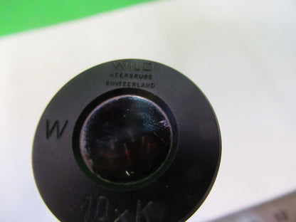 WILD HEERBRUGG SWISS W 10xK EYEPIECE OPTICS MICROSCOPE PART AS PICTURED W4-B-19