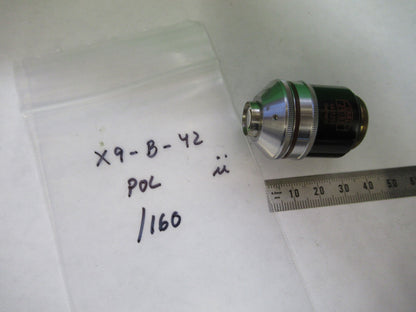 ZEISS OBJECTIVE POL 2.5X /160 POLARIZATION MICROSCOPE PART AS PICTURED X9-B-42