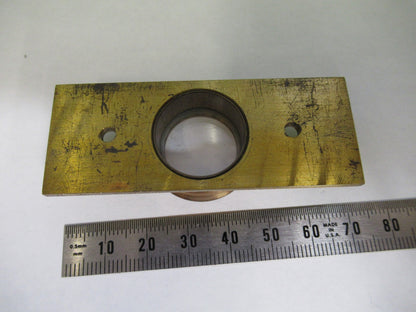 ANTIQUE BRASS STAGE COMPRESSORIUM UK LONDON MICROSCOPE PART AS PIC X3-B-12