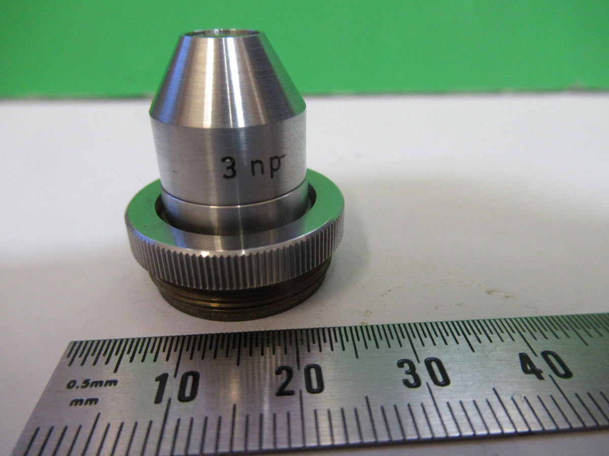 ANTIQUE REICHERT AUSTRIA 3np OBJECTIVE MICROSCOPE PART AS PICTURED #H3-A-61