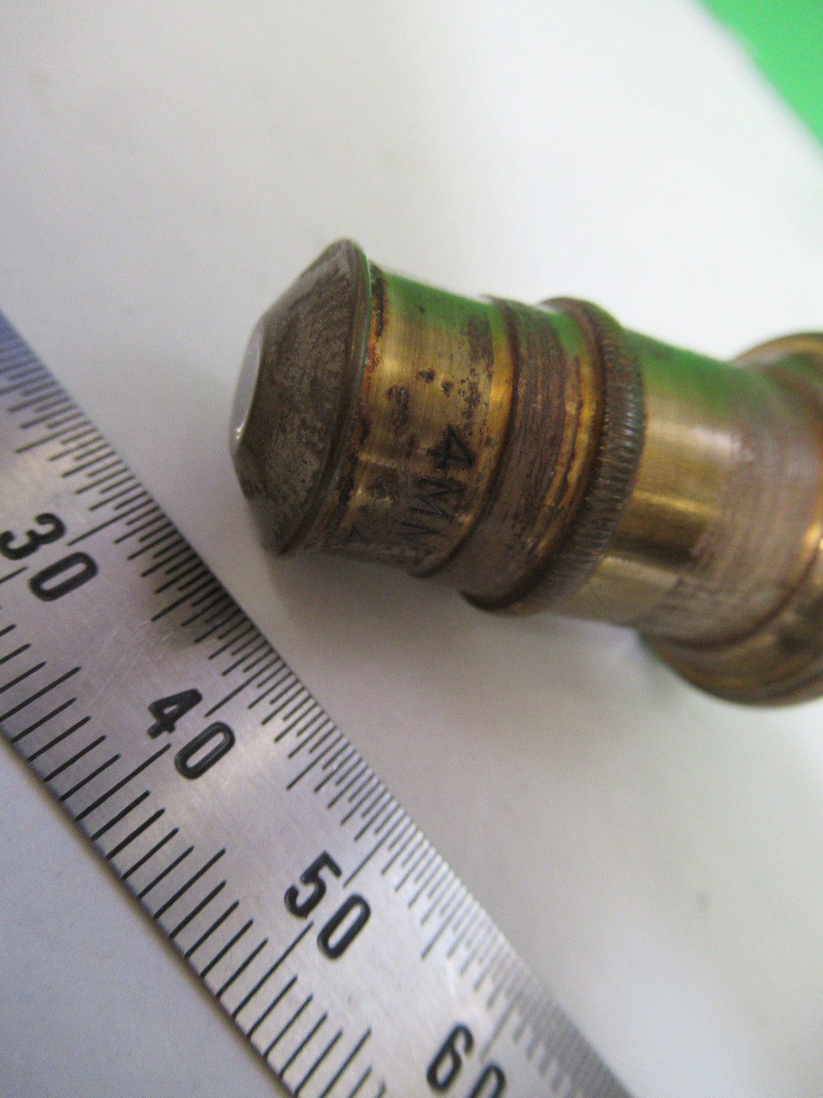 ANTIQUE BRASS SPENCER AO OBJECTIVE MICROSCOPE PART AS PICTURED T6-A-45