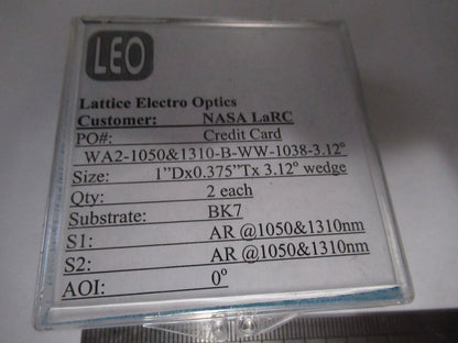 ex Nasa Optical Lot 1050 nm Lenses Laser Optics