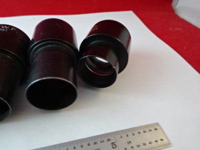 Lot Eyepieces Optical American Optical Co. Bl Microscope Part Optics AS IS
