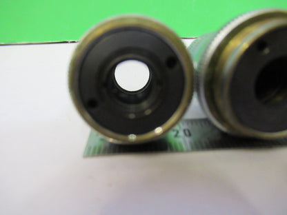 BAUSCH LOMB LOT OBJECTIVE 3.5X 10X 43X MICROSCOPE PART AS PICTURED G8-A-20