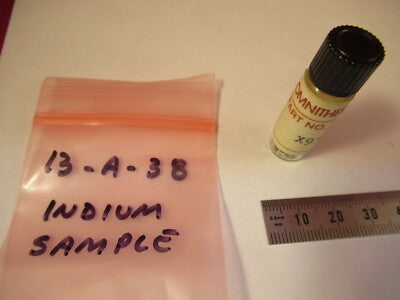 OMNITHERM METALLPROBE INDIUM In REINER CHEMIE WIE ABGEBILDET &amp;13-A-38