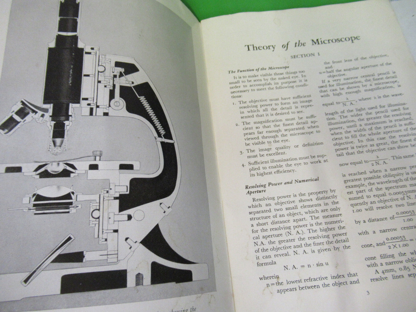 Antique Bausch & Lomb Use of Microscope Booklet 1932-49 Part