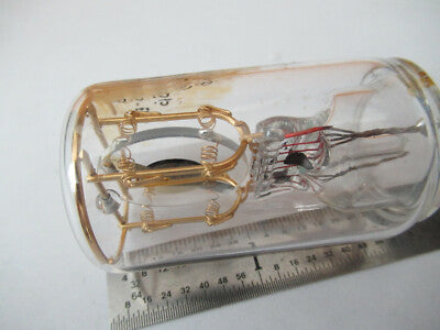 ANTIQUE RUSSIAN GLASS PKG RESONATOR QUARTZ CRYSTAL FREQUENCY CONTROL F3-A-61