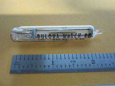 Vintage Bulova Quartz Crystal Glass Holder Frequency 84.825 MHz
