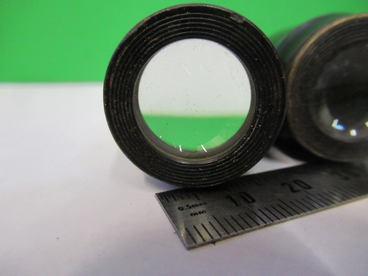 Antique American Optical Co. Spencer Lens Co. Pair Eyepieces 9X Optic Microscope Part