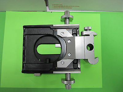 MICROSCOPE PART REICHERT AUSTRIA ZETOPAN STAGE SLIDE MICROMETER AS PICTURED B#29
