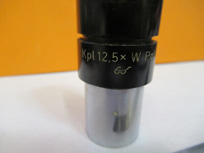 Carl Zeiss AG Germany 12.5X Eyepiece Pol Lens Microscope Part
