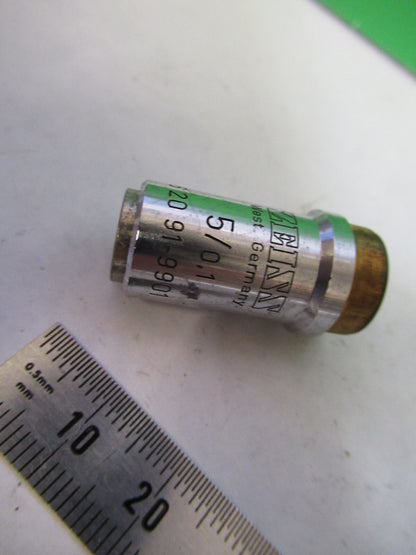 CARL ZEISS OBJECTIVE 5X EPIPLAN MICROSCOPE PART OPTICS AS PICTURED X9-B-84